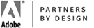 VFS Industry Partner Logo: Adobe Partners by Design Partnership Logo